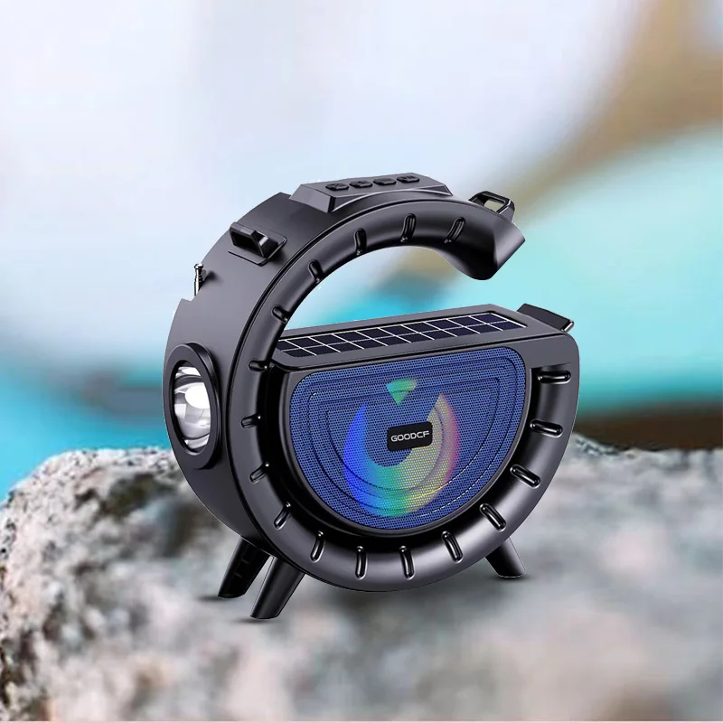 Горячий большой G Bluetooth динамик фонарик Солнечный плеер открытый Удобный беспроводной карты 10 Вт соединение 5 В CF-SW05