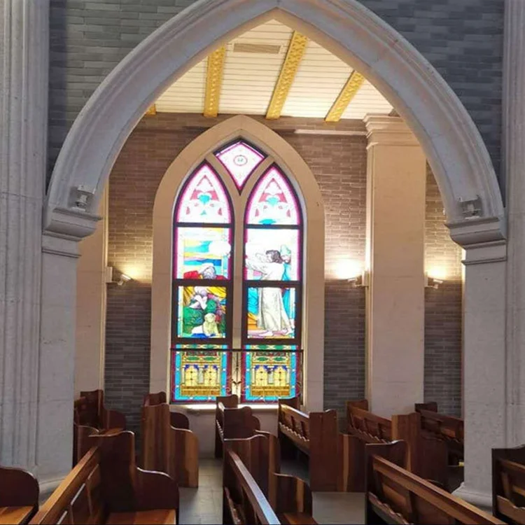 Custom Pictures Patterns Church Art Glass Insulated Tempered Tiffany Decorative Stained Glass Panels