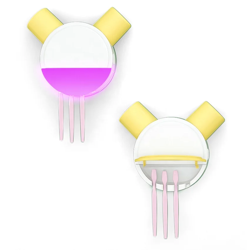 2500mAh Automatic UV UVC Toothbrush Sterilizer Wall Mount Toothbrush Cup Holder Toothbrush Disinfection Storage Holder