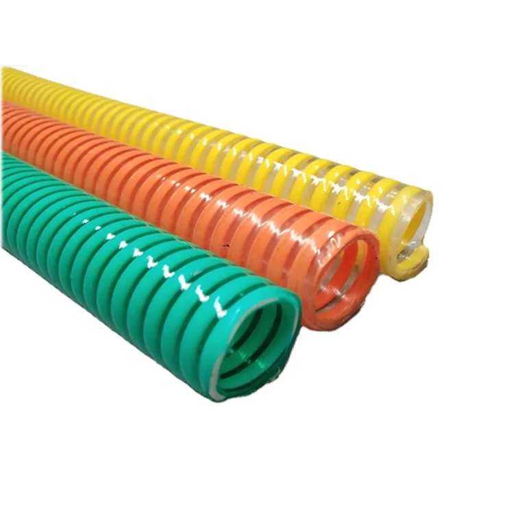 Different Diameter PVC Spiral Flexible Vacuum Suction Hose, Spiral Reinforced PVC Suction Hose