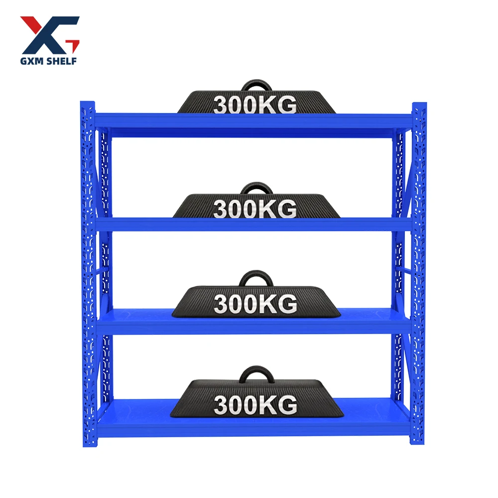 L3000*W600*H2000 Lightweight 7 layers 100KG/500KG warehouse Garage storage without bolt shelving rack