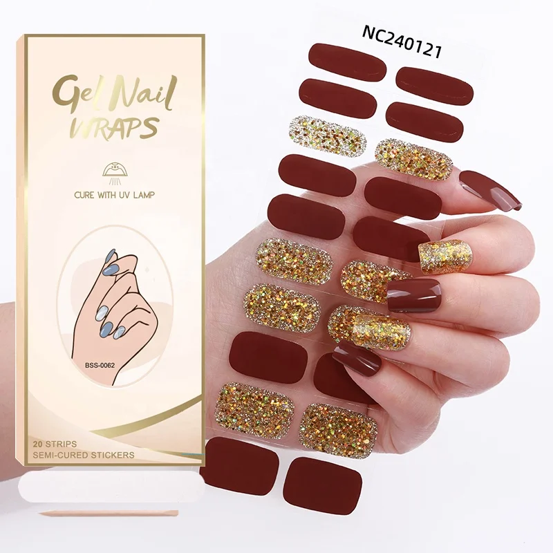 2024 New Trend Gel Nail Wraps dnd Gel Polish Spring Design  Custom Gel Nail Polish Sticker With The UV