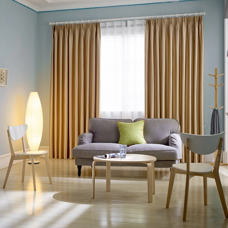 Innermor Luxury Drapes Blackout Curtains For Living room rideaux Embossed Cloth Silk Feeling Window Curtains for Bedroom