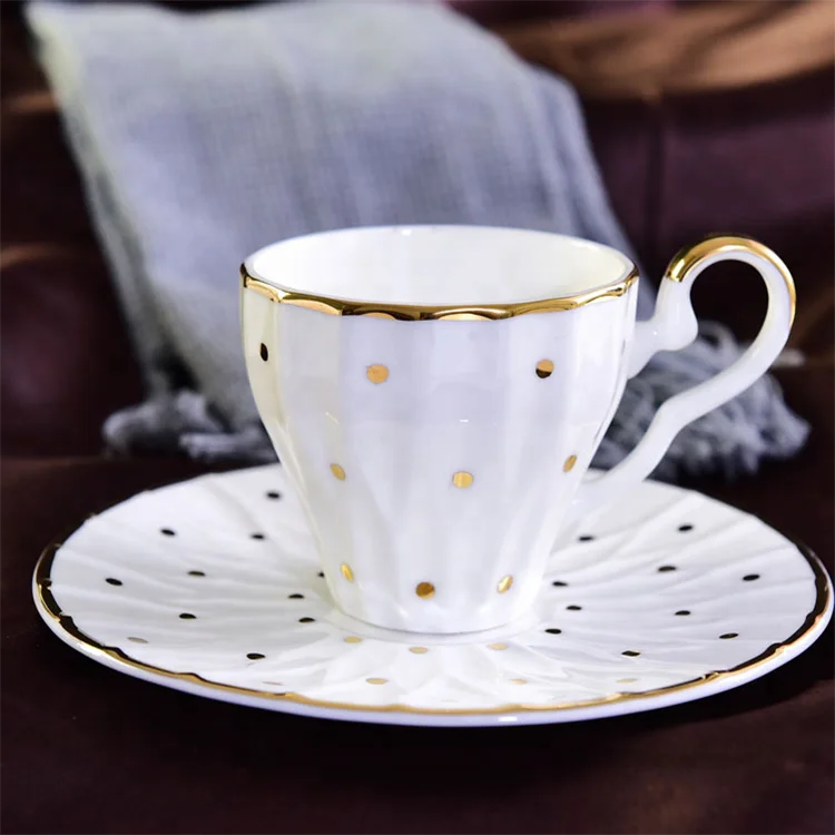 Fine Home Dining Room Vintage Porcelain Tea Set Including 1 Ceramic Teapot  12  Tea Cups and Saucers