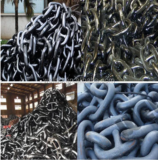Large Steel Marine Stud Link Used Anchor Chain