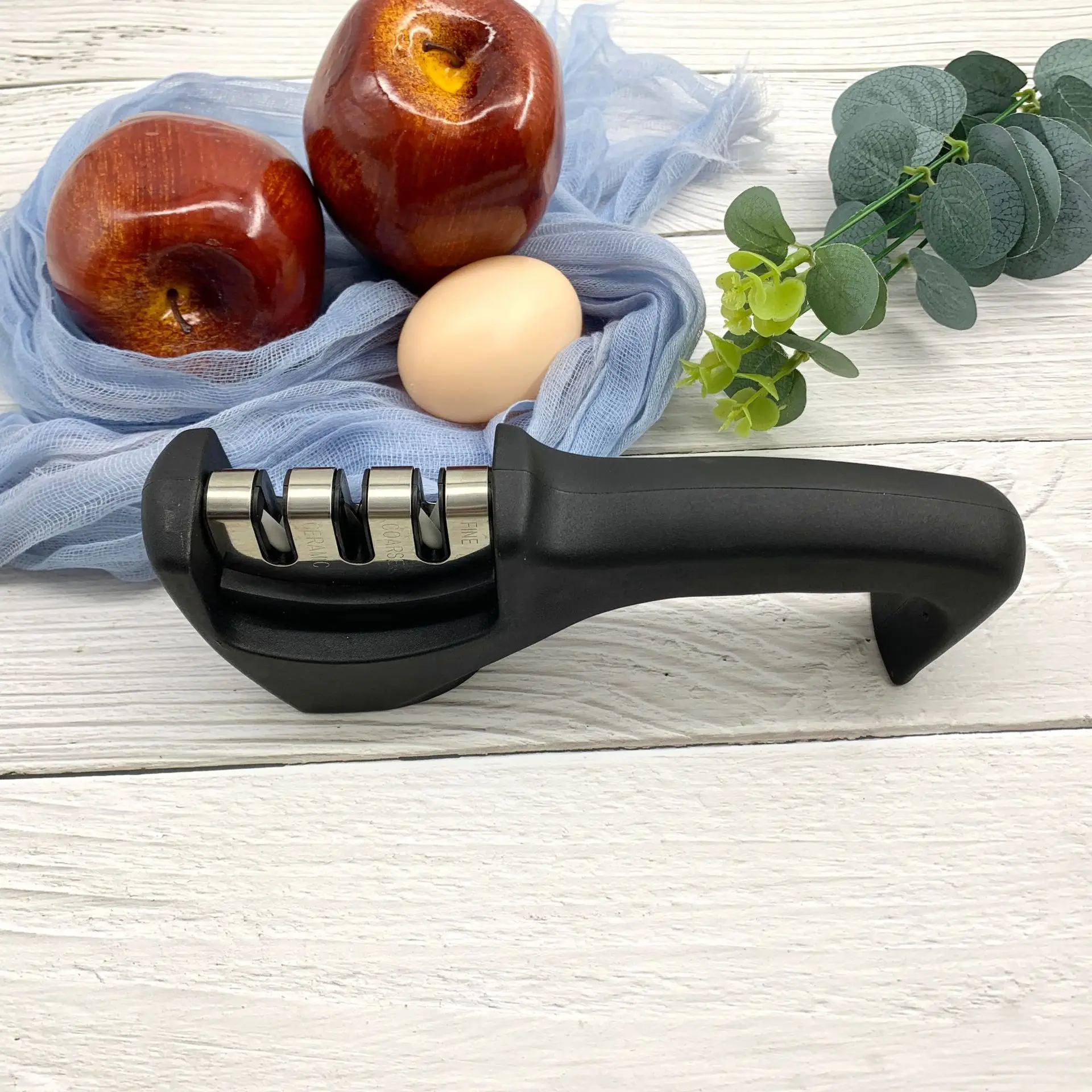 Professional Kitchen Knife Accessory Sharpening Tool 3-Stage Tungsten Diamond Best Knife Sharpener