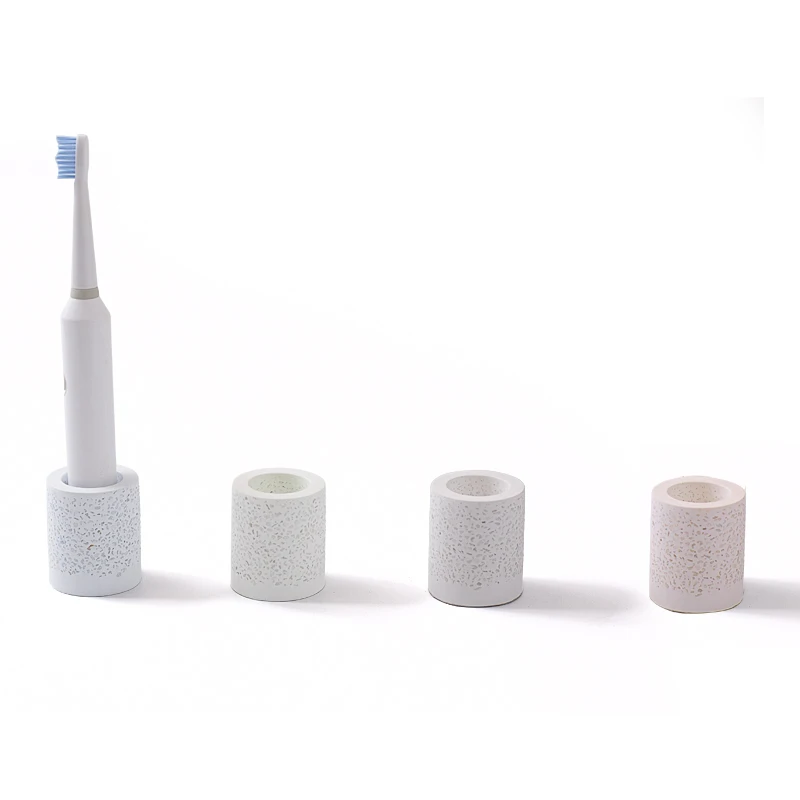 Water Absorption Anti-Bacteria Diatomite Cobblestone Electric Toothbrush Holder for Bathroom