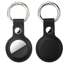 Custom Protected For Air Tag Cover PU Leather Case For Airtag