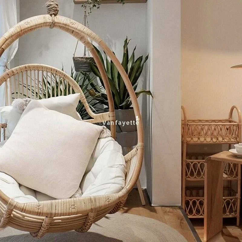 Bedroom Garden Swing Chair Cushions Wicker Hanging Chair Adult Outdoor Wicker Swing Chair