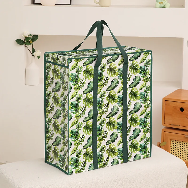 Reusable Polypropylene eco bag Laminated Reusable shopping tote bag non woven zipper bag With Custom Logo