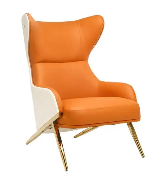 Industrial Vintage Leather Retro living room chair leither chair pu chair