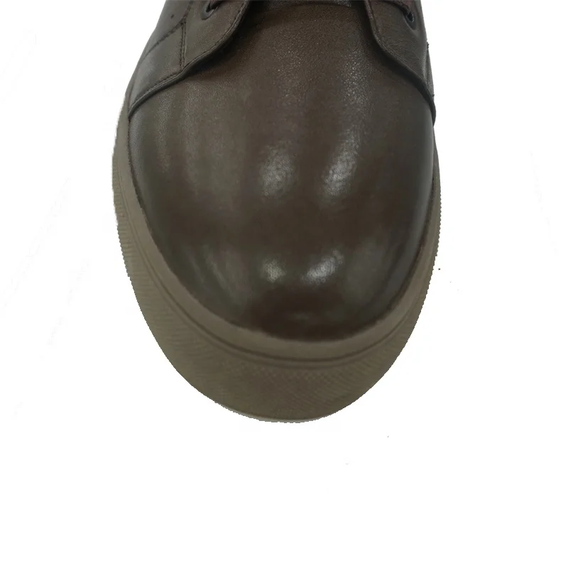 Simple Handmade Running Office Real Fur Lace Up Sexy Platform Comfortable Boots for Men