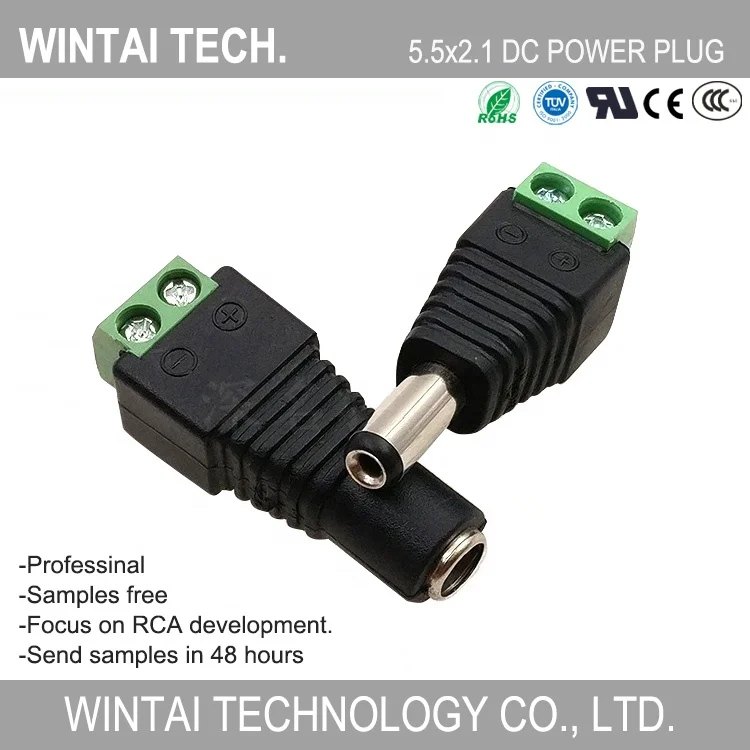 Wintai-Tech China dc plug Factory dc power plug dc male plug Manufacturer