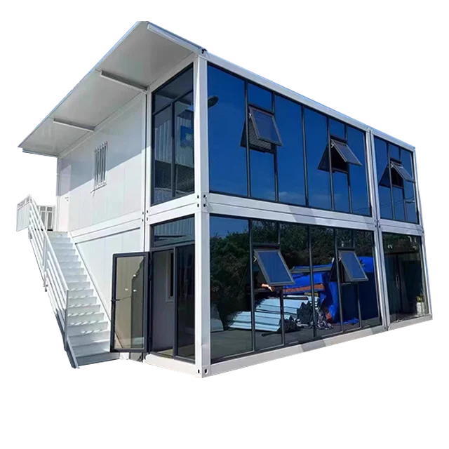 2 Storey Container Hotel Family-run 6  Rooms with Bath Five-star Hotel Container Apartment