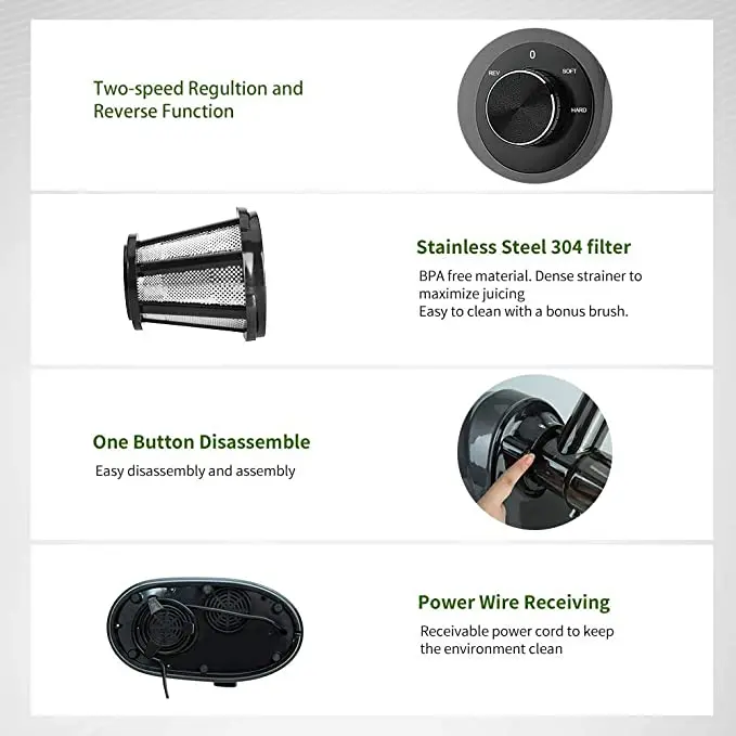 AMZCHEF ginger juicer extractor machine orange juice juicer making machine juicer squeezer