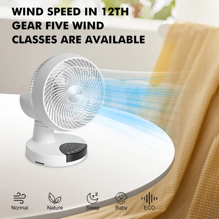 New Product Home Office Remote Control Desktop Fan With Timer 26W Copper Brushless DC Motor Table Fan