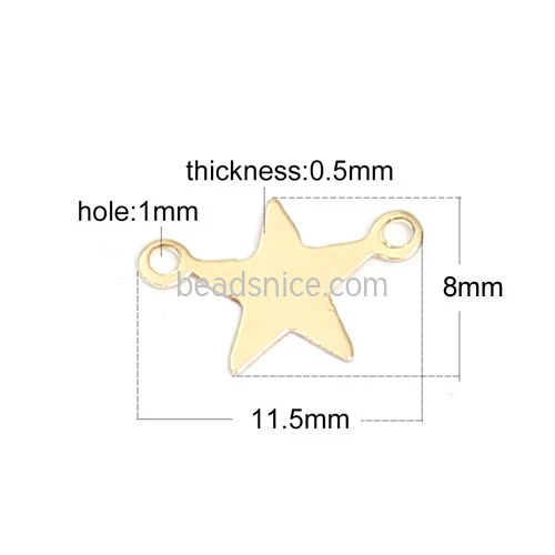 Beadsnice jewelry making 925 silver pendants Gold Filled custom Star Pendants Charms ID39954