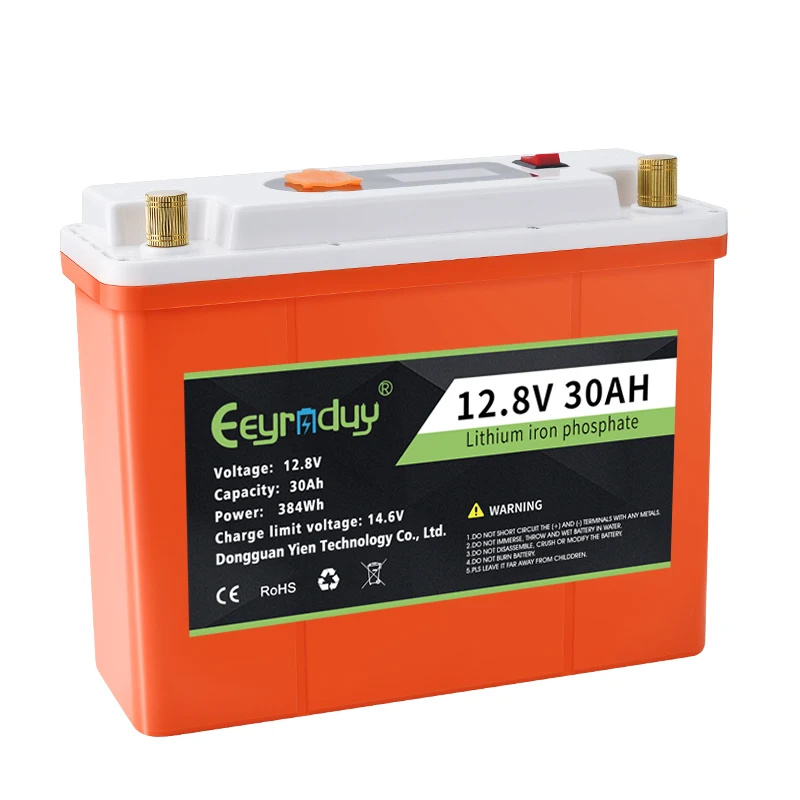 12V 30Ah Lifepo4 Battery 2000 + Cycles Lithium Iron Phosphate Battery Built-in BMS Rechargeable Lithium Iron Phosphate Battery