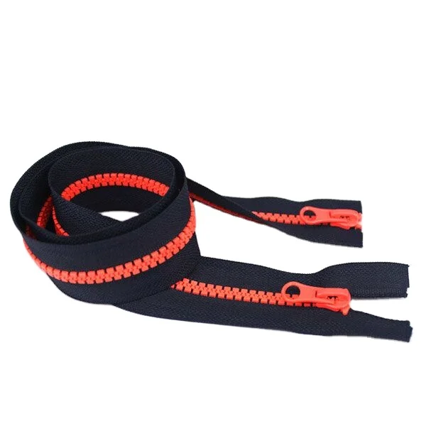 two way open end plastic zipper 2way zipper