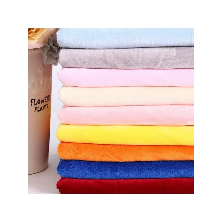 recycled polyester fleece fabric high pile fleece fabric