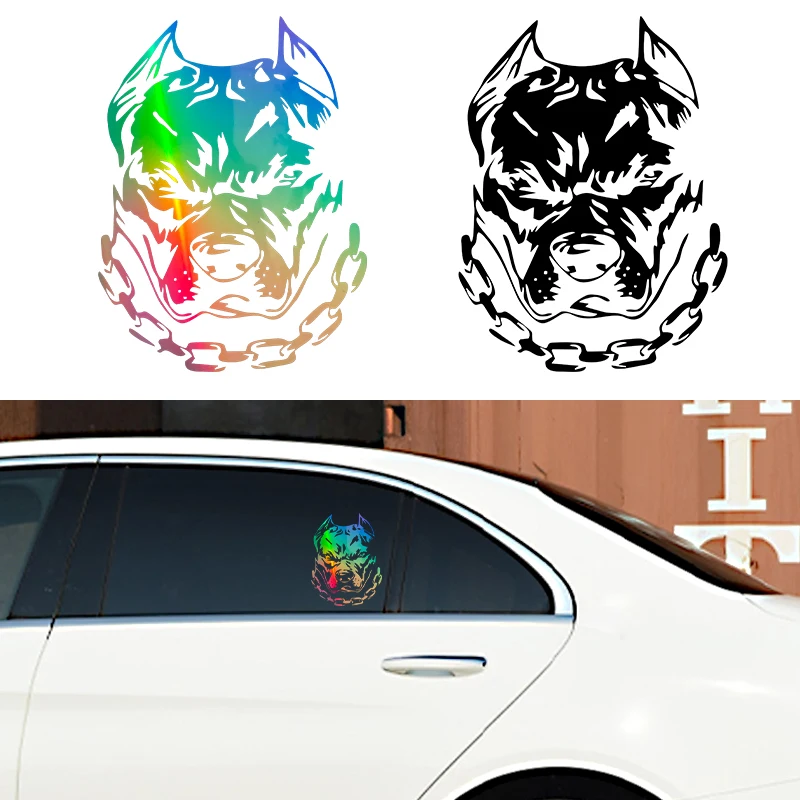 Dog Chain Vinyl Logo Car Stickers for Volkswagen BMW E46 E90 Passat B6 Automobile Accessories Waterproof sticker