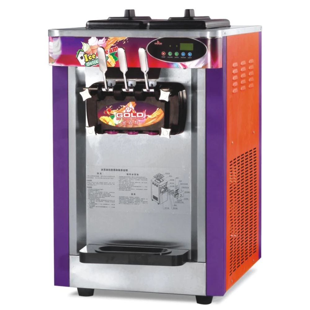 High Capacity Ice Creme Machine Automatic Frozen Yogurt Machine For Ice Cream Shop 110v 220v Available