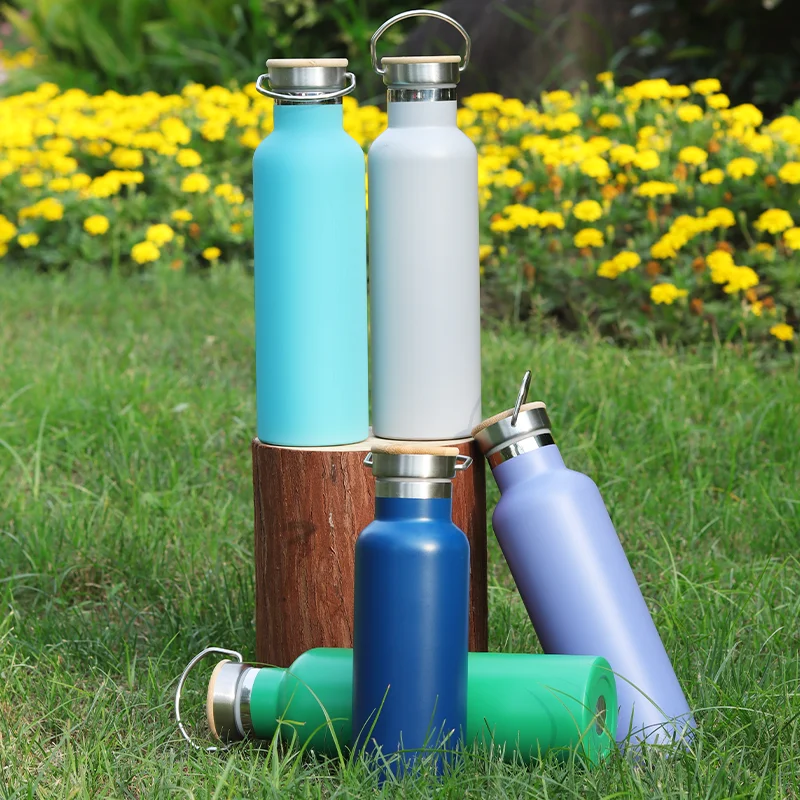 750 ml Double Wall Thermal Vacuum Gym Insulated Drink Water Bottle Stainless Steel With Logo For Gym