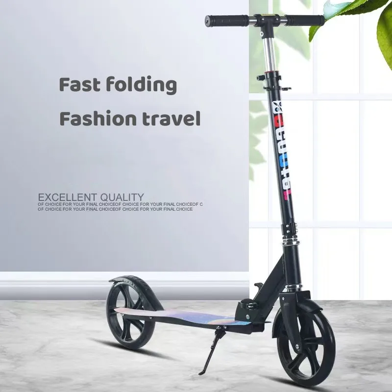 3 wheel adult kick scooter,big wheel frog mini kick scooter,kids foot petal kick scooter Folding Fast