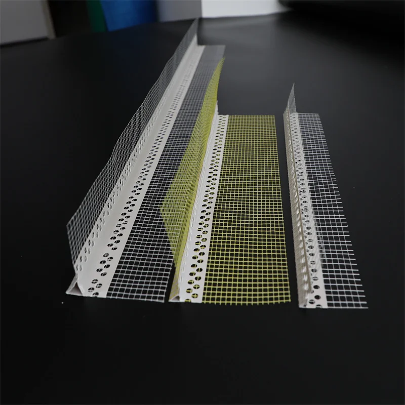 Pvc Bead With Fiberglass Mesh Gypsum Board Tile Types For Plastering Metal Strip Aluminium Drywall Corner Guards
