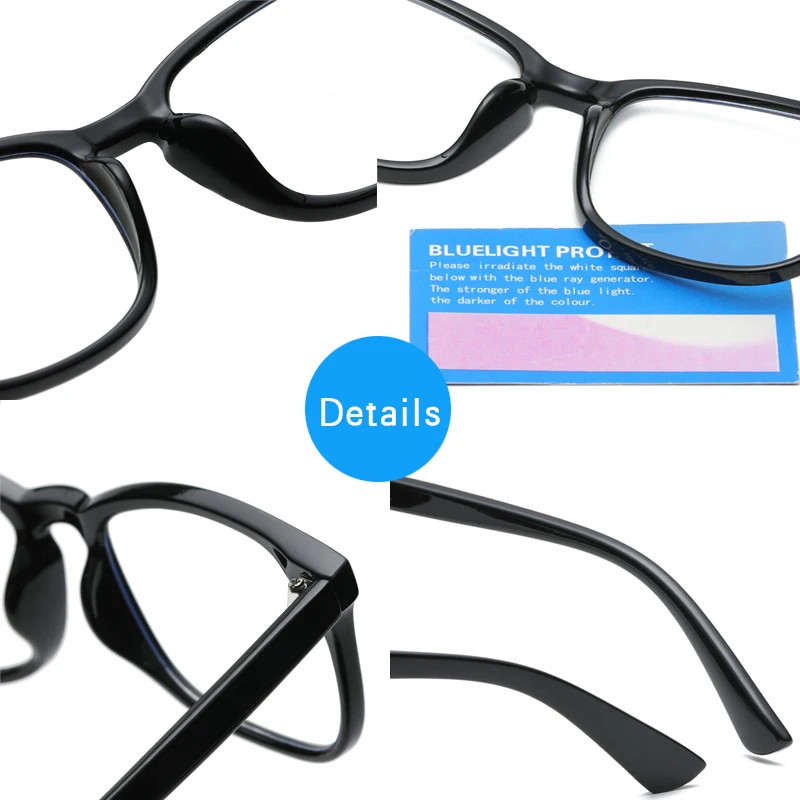 WN8082 popular good quality blue light blocking computer glasses adults recycling transparent gaming eyeglasses 2021