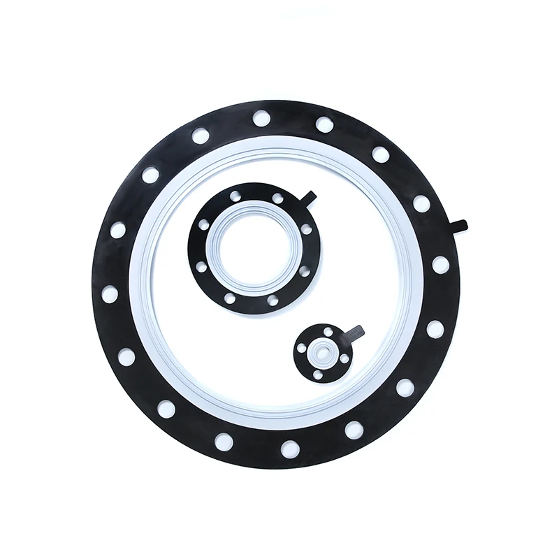 25A teflon ptfe coating full face flange gasket JIS STANDARD JIS 10K PVC/HP-PVC flange gasket