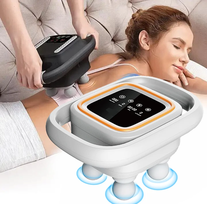 Dual Head Powerful mini usb portable electric cellulite blue rechargeable cordless handheld body vibration massager stick device