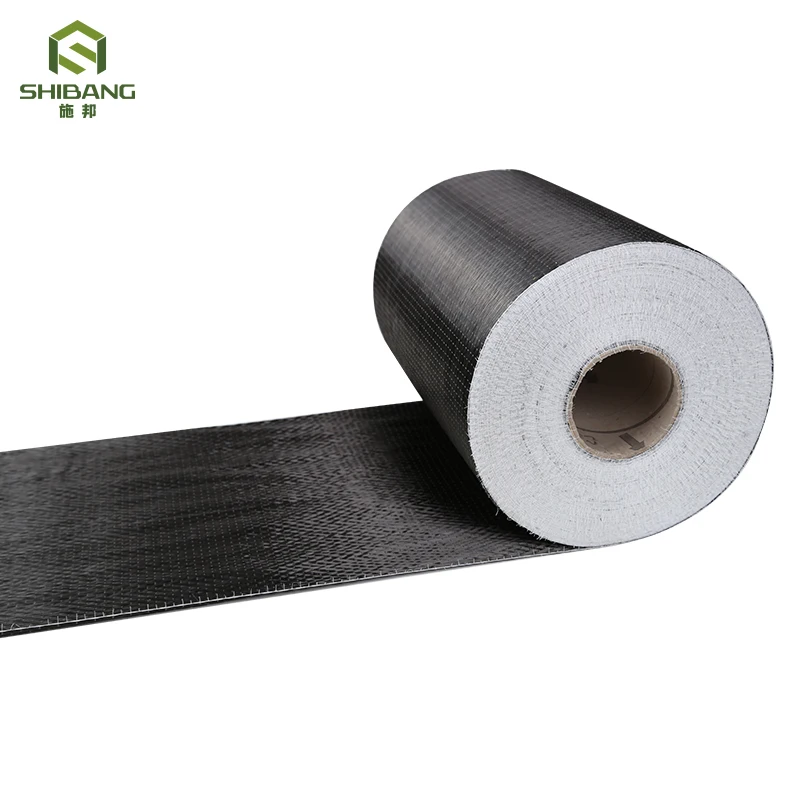 SHB-A501 carbon fiber cloth 12k 300g black woven fiber cloth industrial carbon fiber building reinforcement fabric