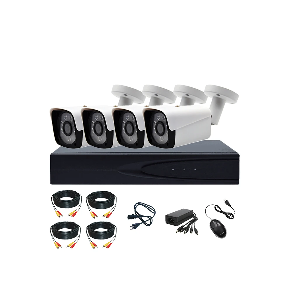  Комплект 2mp Cctv камера комплект De камара-де-seguridad X 4 Ahd открытый 4ch 5MP-N с Der Распознавание лиц 2MP/1080P GSA-AH4604T