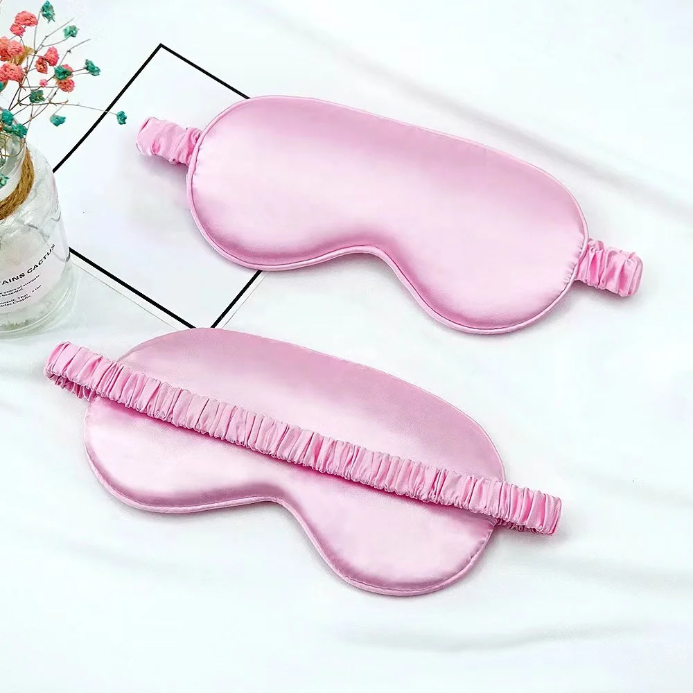 Unisex Super Smooth Blindfold Silk Satin Sleeping Eye Mask with Elastic Strap