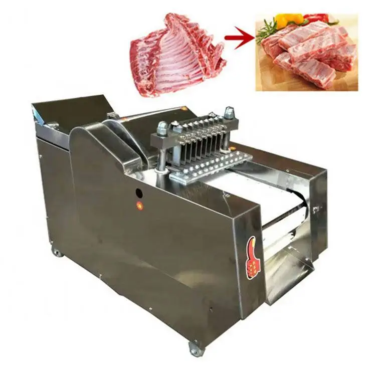 OC-QK800 Best Commercial Automatic Frozen Food Chicken Beef Marlin Fish Meat Bone Cube Cutting Slicing Dicing Machine
