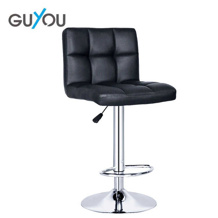 GUYOU 2022 Adjustable Soft Leather Metal Barstool Chairs Sillas de Pub Bar Furniture Chair Counter Stools for Restaurant Kitchen