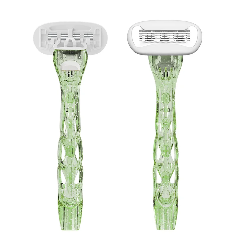 wholesale 5 blades high quality  women shaving razor with extra replaceable razor cartridge
