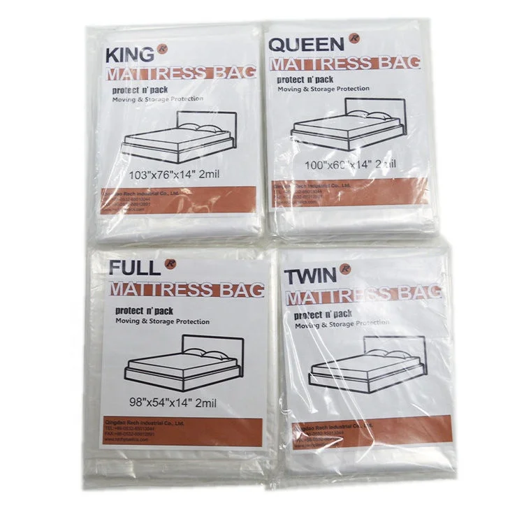 Hot-sale LDPE Mattress Bag Plastic Mattress Protector Cover Mattress Bag For Moving and Storage