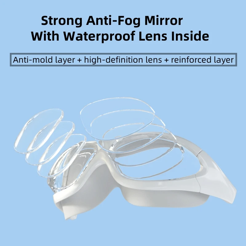 Low Moq Funny Professional Strong Lenses Swimming Goggles High Quality Competition Adult Swim Goggles with Ear Plugs