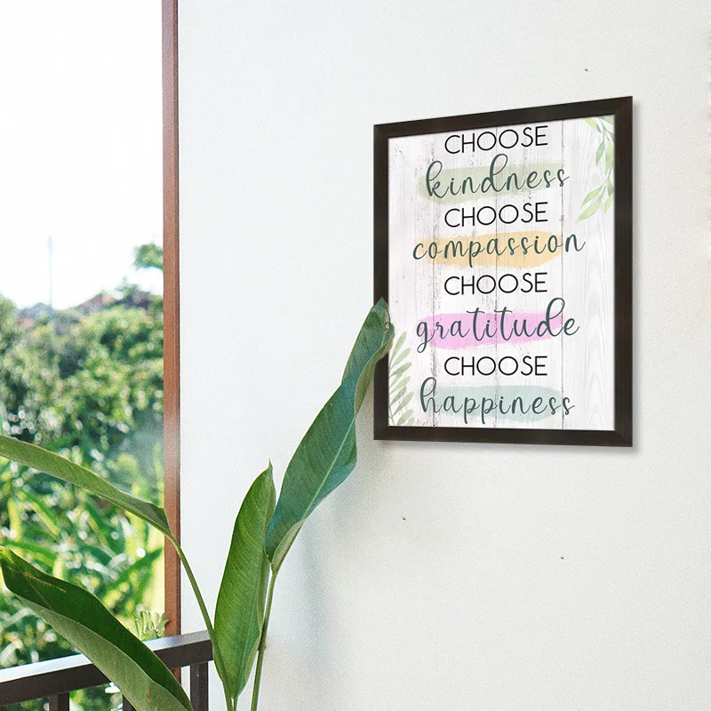 Wholesale Hot Selling Nordic Green Plant Style Wall Mounting Bulk Picture Photo Frame Modern Wall Art Painting