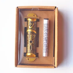 Mezuzah Home decoration Jewish Case Hebrew Israel Mezuza Decor Judaica Mezzuzah Scroll Door Decorative
