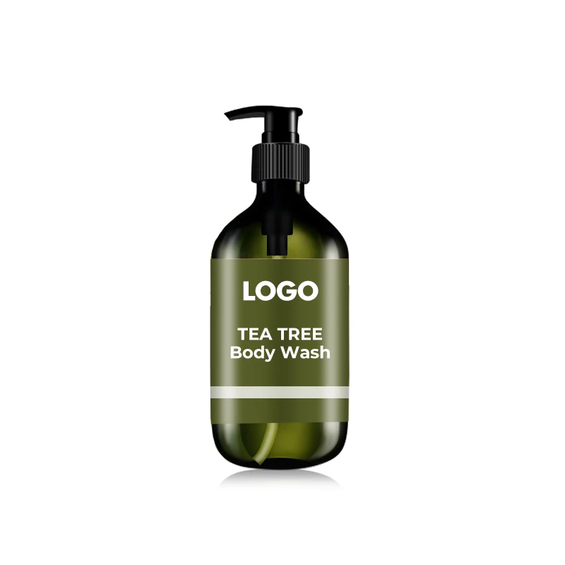 Acne treatment smooth moisturizing nourishing body bath whitening tea tree shower gel for men organic vegan tea tree body wash