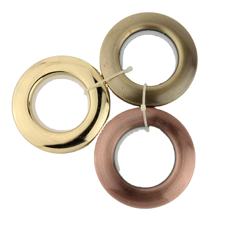 Top sale fancy colorful eyelet ring roman plastic curtain rings