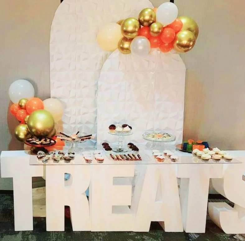 Custom 3D Foam Letters Baby Shower Bridal Table Logo Signs Numbers Birthday Word Characters Name Self Free Standing Large Events