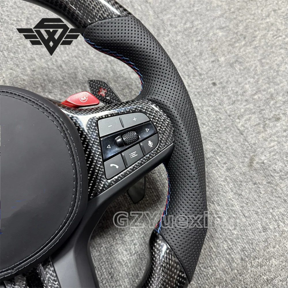 High Quality M Sport With Paddle Shifters Carbon Fiber steering Wheel Suitable For BMW 3 F30 F80 X2 Q22 Q82 Q20 Q80