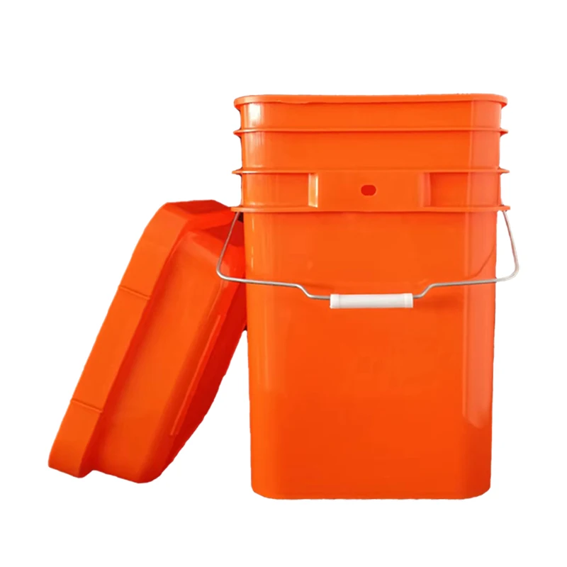20 liters of material plastic square bucket pp raw material multi-functional bucket washing powder container