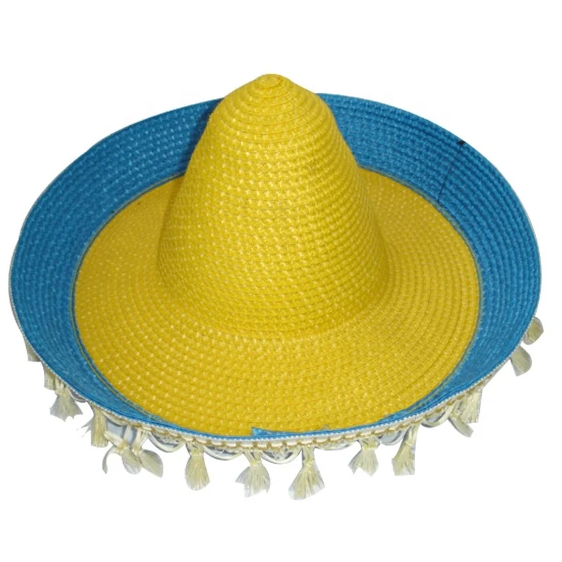 Cheap popular colorful PP sombrero mexican hat
