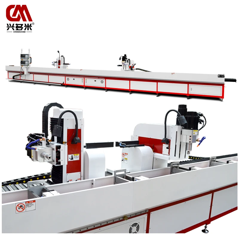 Large stadium bleacher seat steel structure vertical horizontal double system CNC drilling and tapping machine