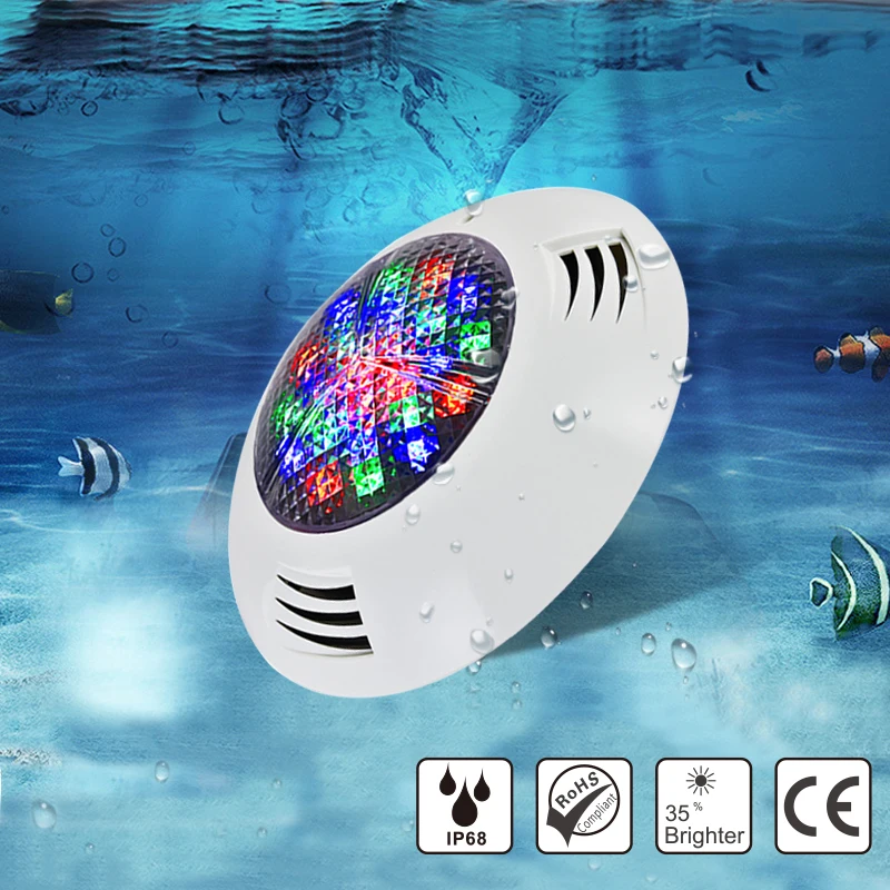 Аксессуары для подводного бассейна оптом IP68 Водонепроницаемый светодиодный 24 Вт AC12v свет для бассейна